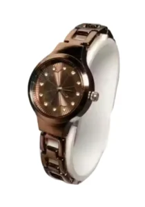 Round golden Lades Watch