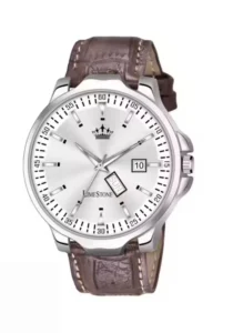 Round white and brown