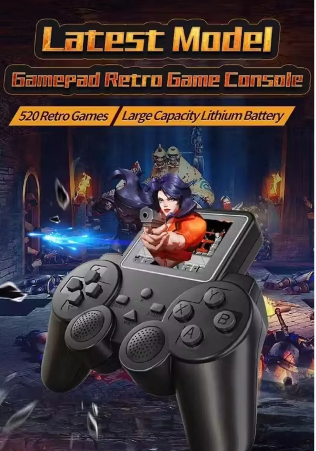 Video Games For Kids - 500 in 1 Controller Gamepad Video Game - Image 3